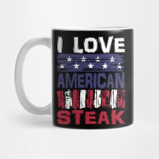 I Love American Steak Mug